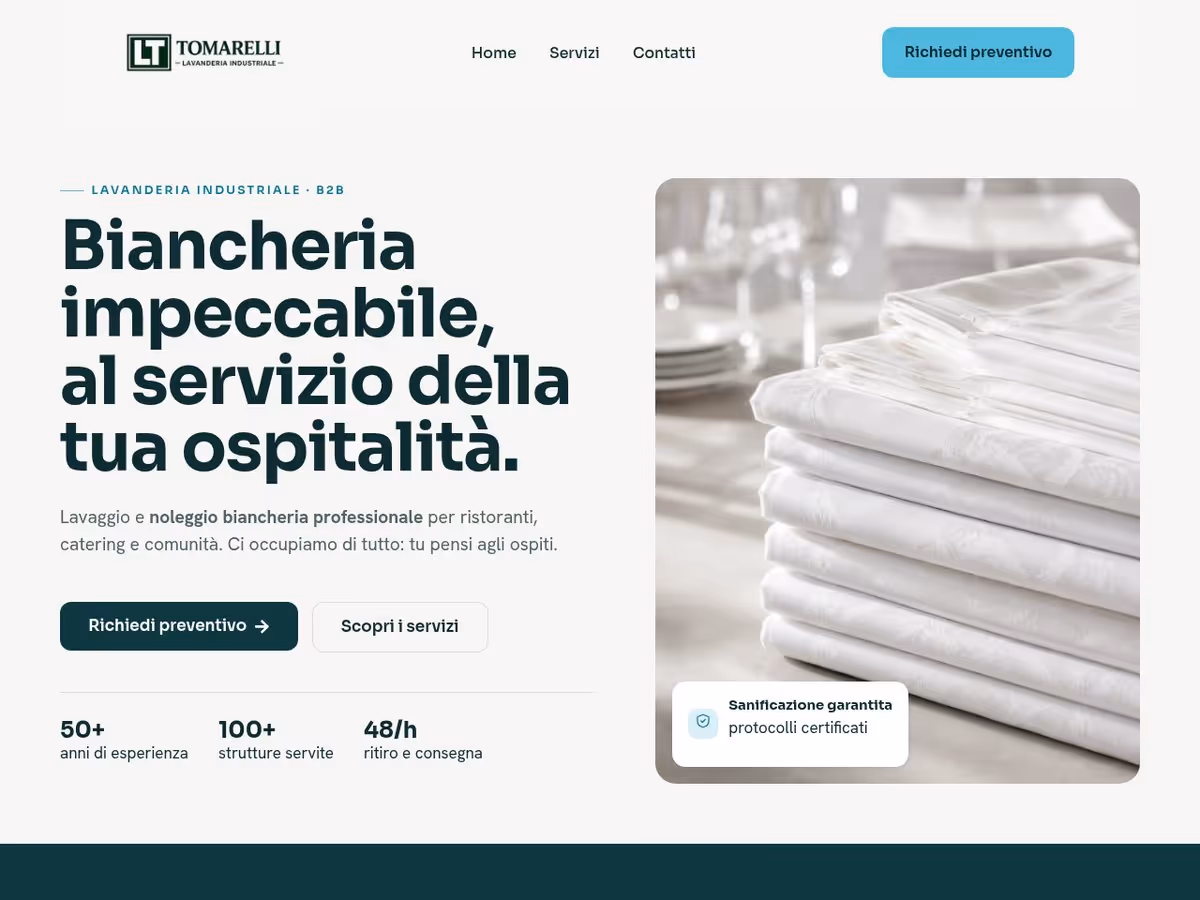 Anteprima del progetto Lavanderia Tomarelli